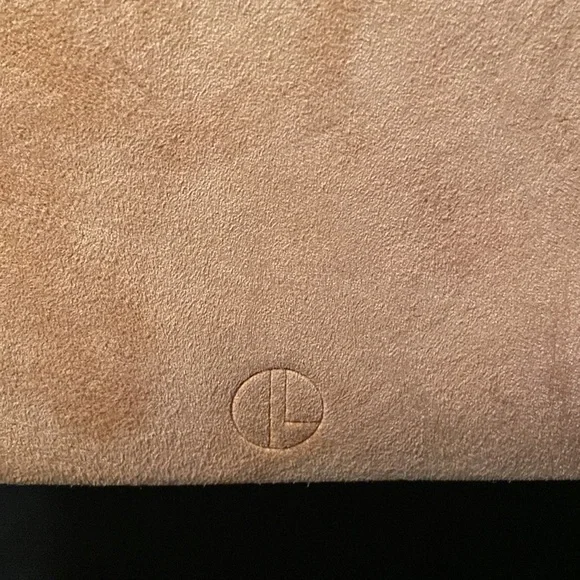 JANESSA LEONE Joan Suede & Leather Crossbody Satchel Bag in Camel Brown/Tan - Picture 3 of 12